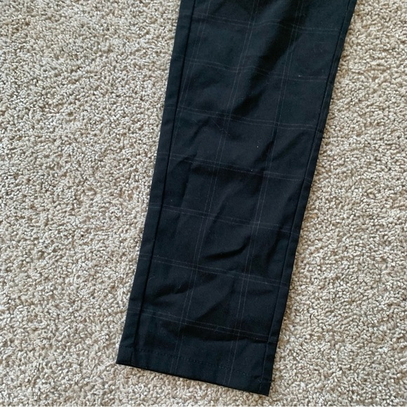 Zara Black Window Pane Check Patterned Dress Pants Size Small - Picture 3 of 7